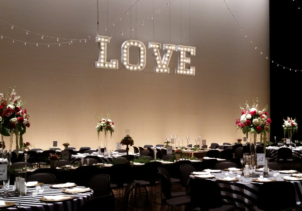 Wedding Reception on the Mary W. Sommervold Hall Stage