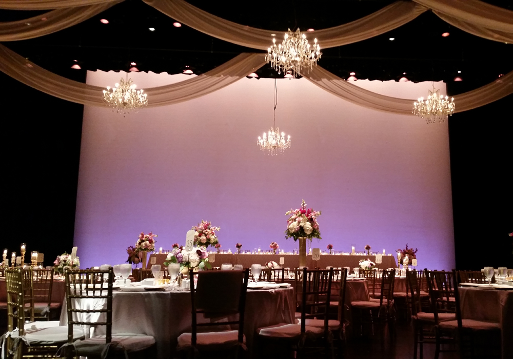 Wedding Reception on the Mary W. Sommervold Hall Stage