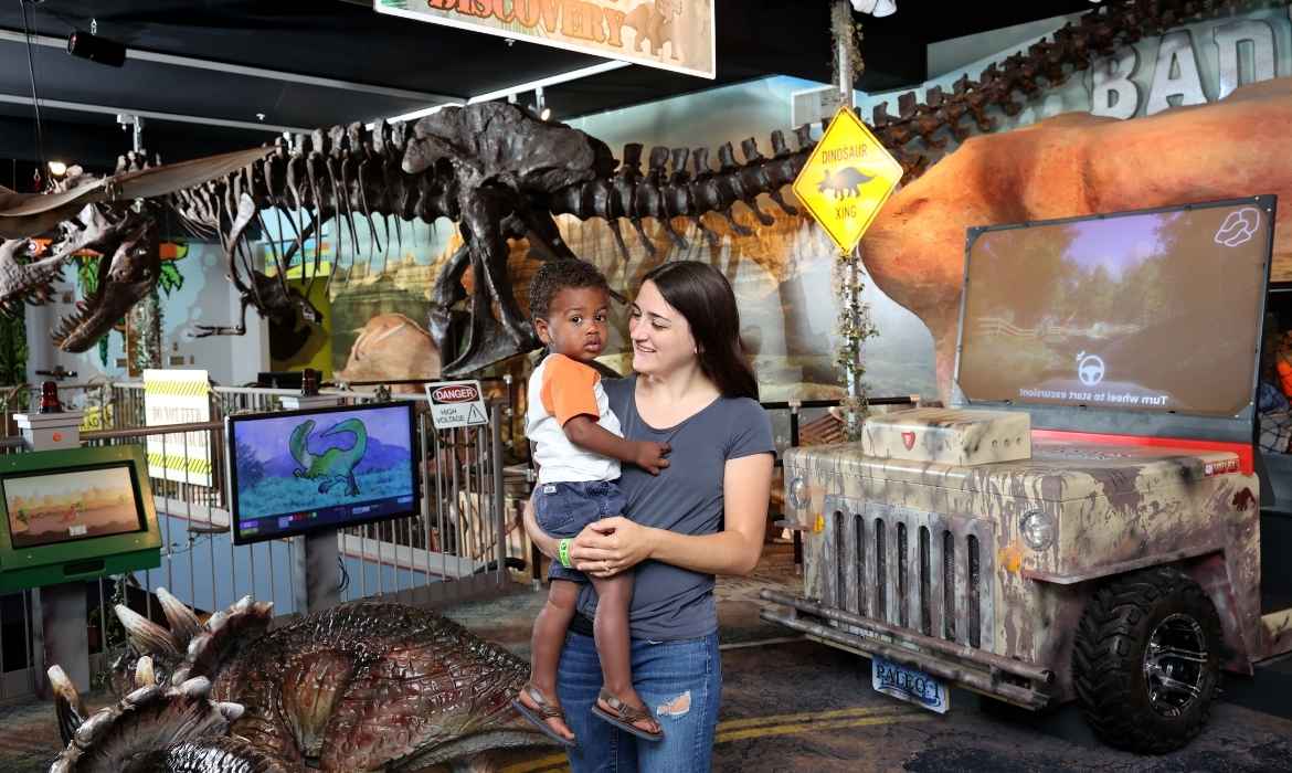 Family at Dinosaur Discovery