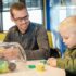 Dad and Son in Jack's Imagination Lab