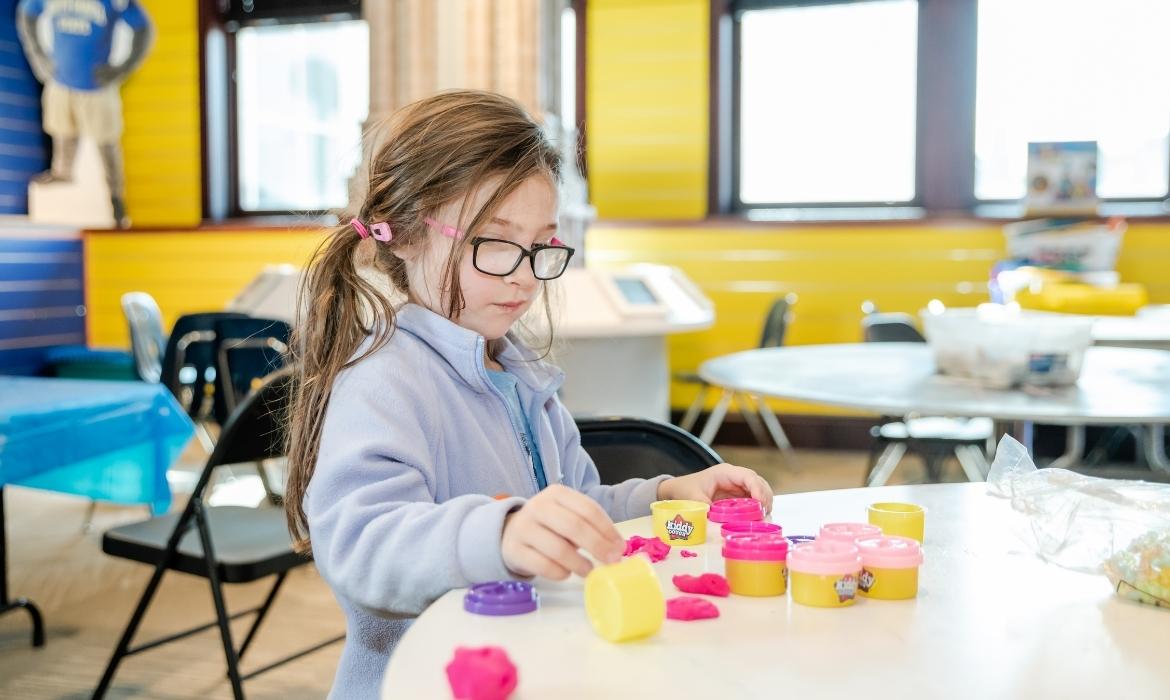 Girl in Jack's Imagination Lab