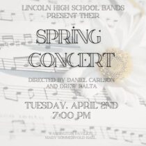 Lincoln High School Band Spring Concert