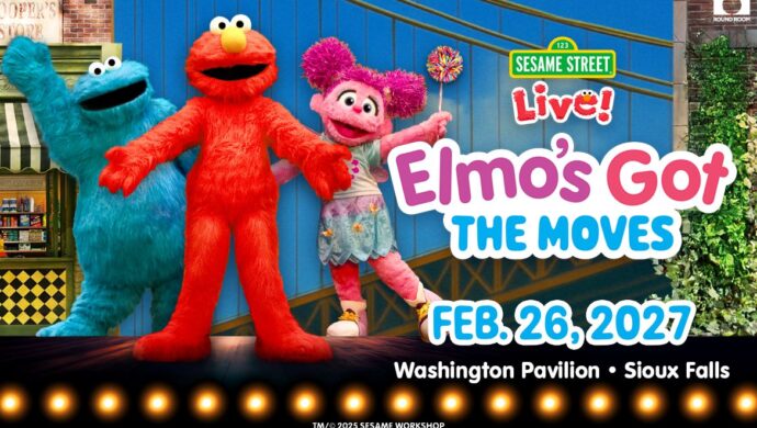 Elmo’s Got the Moves Coming to Sioux Falls Feb. 26
